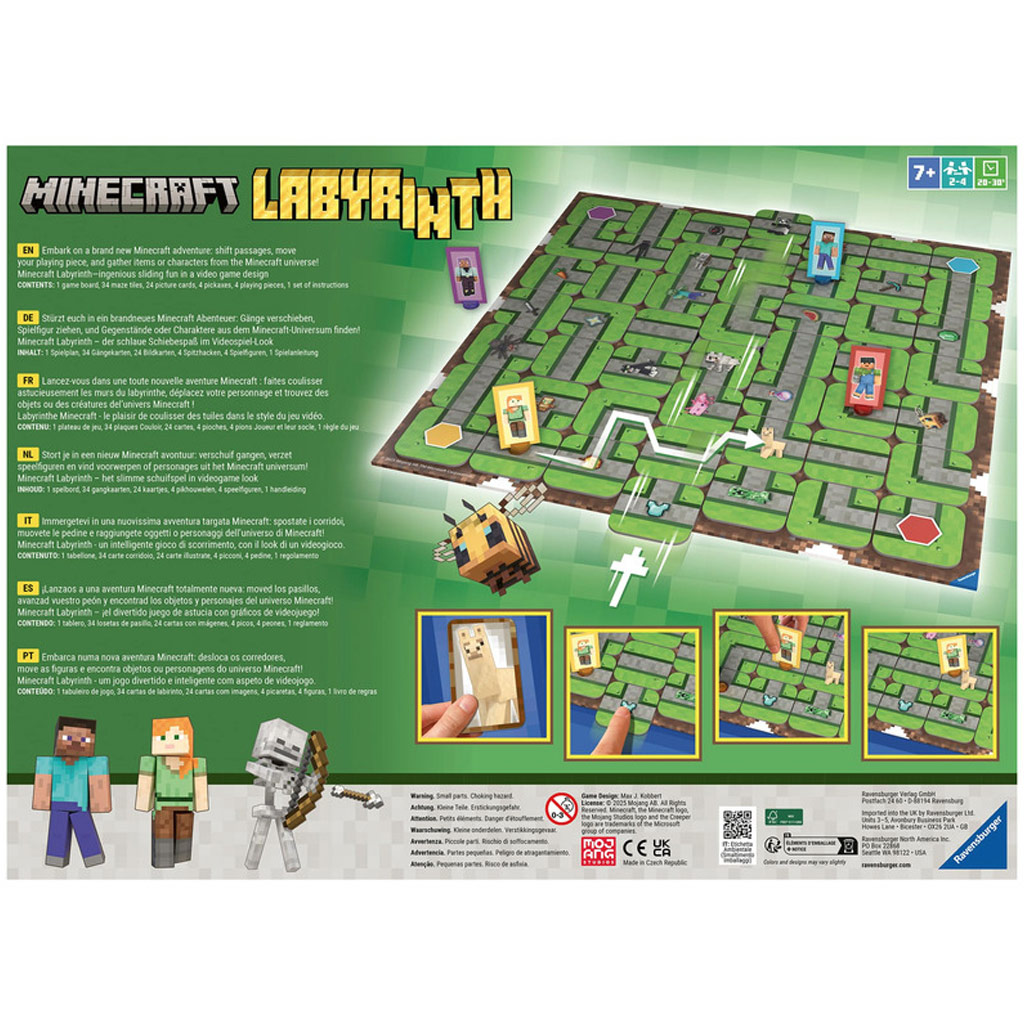 Minecraft labyrint spoločenská hra - Ravensburger kép 3