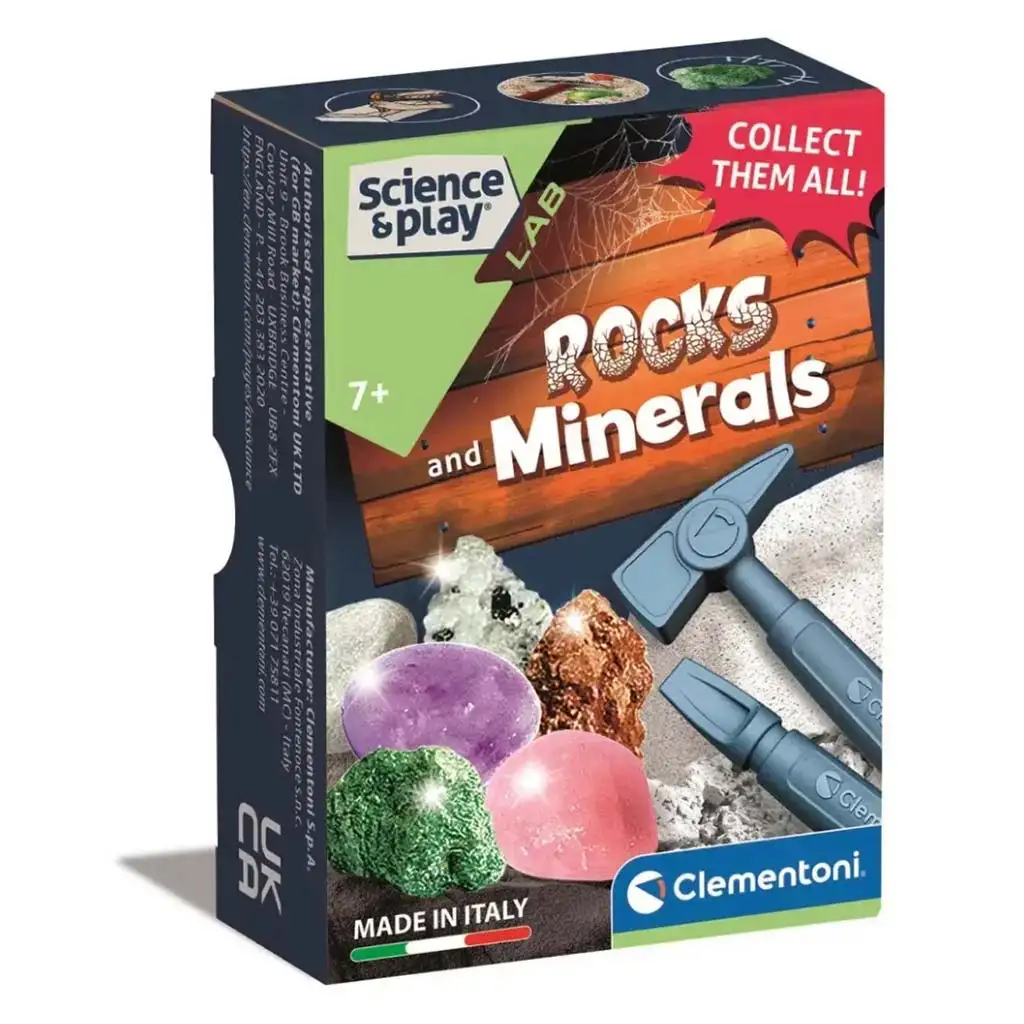 Mini archeologická súprava - Minerály a drahokamy - Clementoni