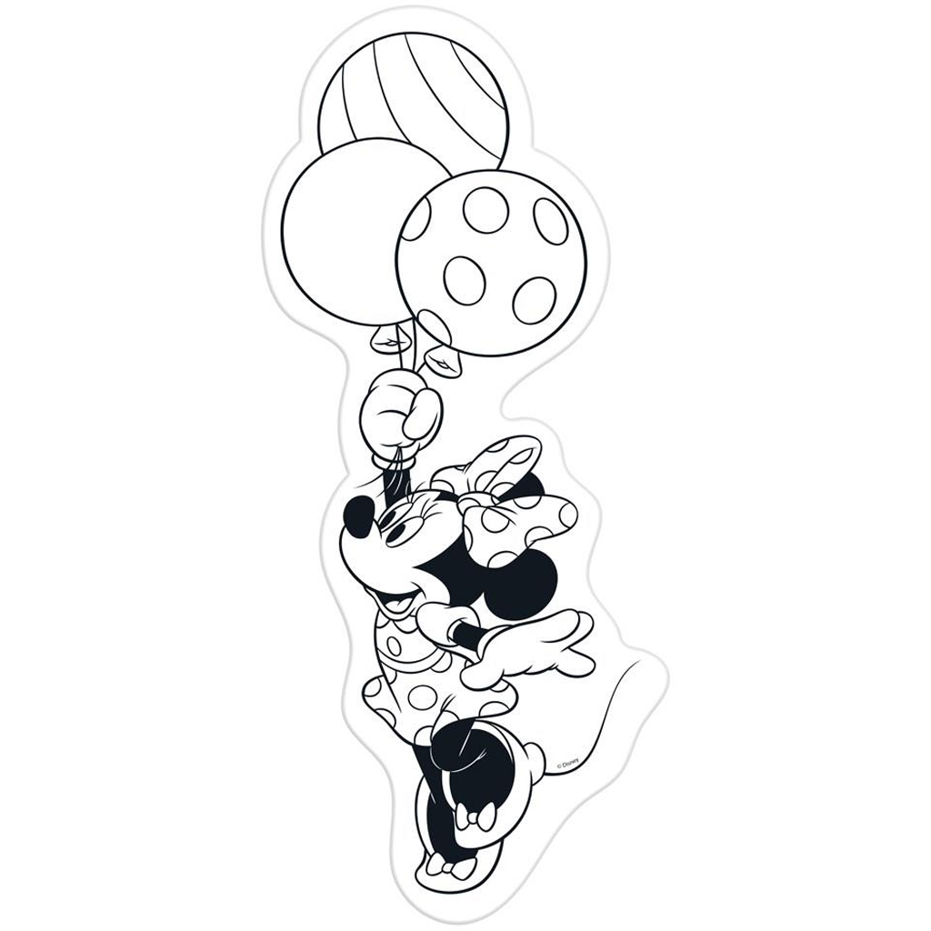 Luna: Minnie egér 2 oldalas 54db-os színezhető padló puzzle kép 3