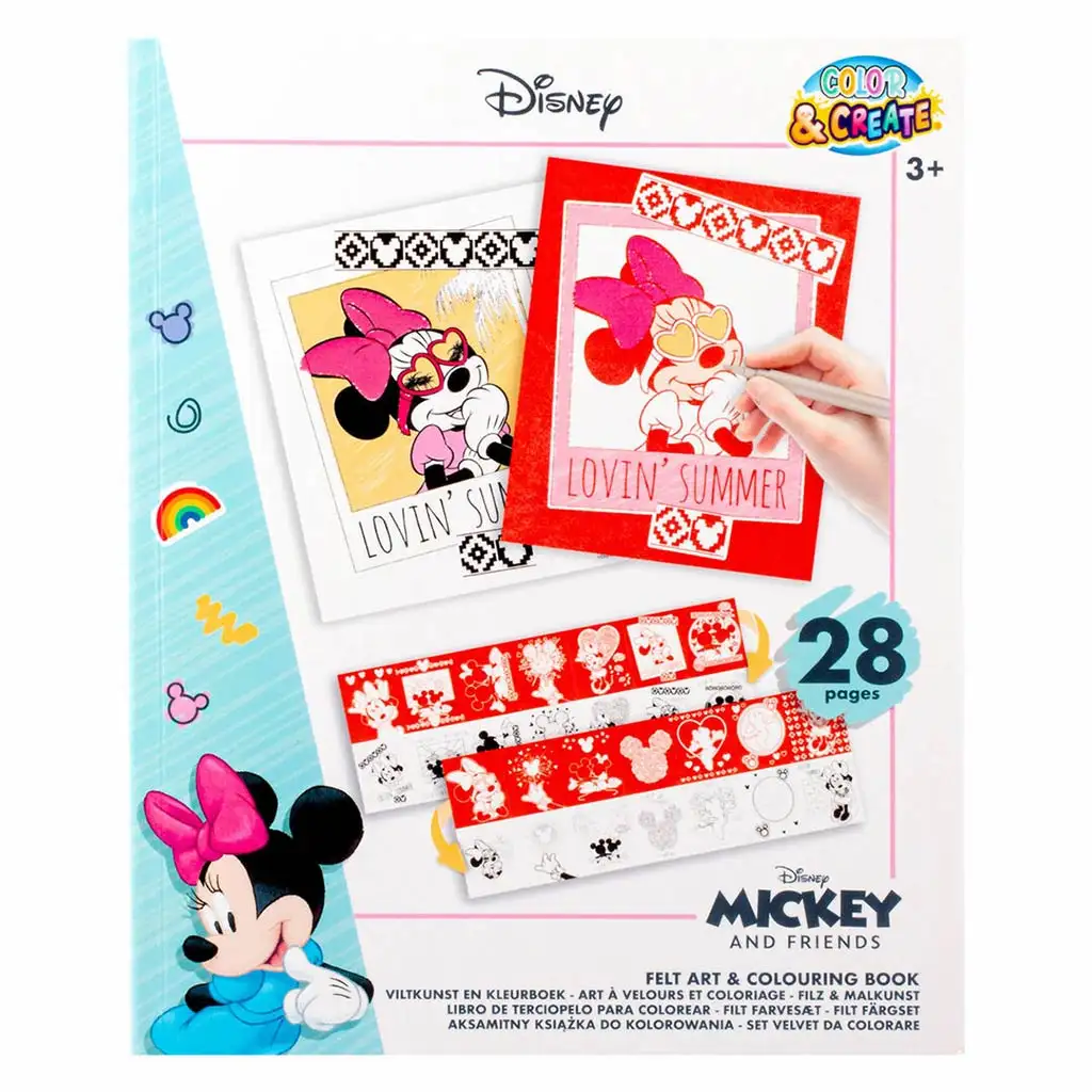 Canenco: Minnie egér Filcművészet és színező könyv kép 1