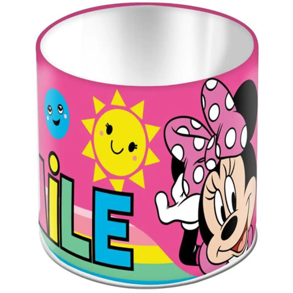 Minnie Mouse stolný kovový držiak na ceruzky 10x11cm