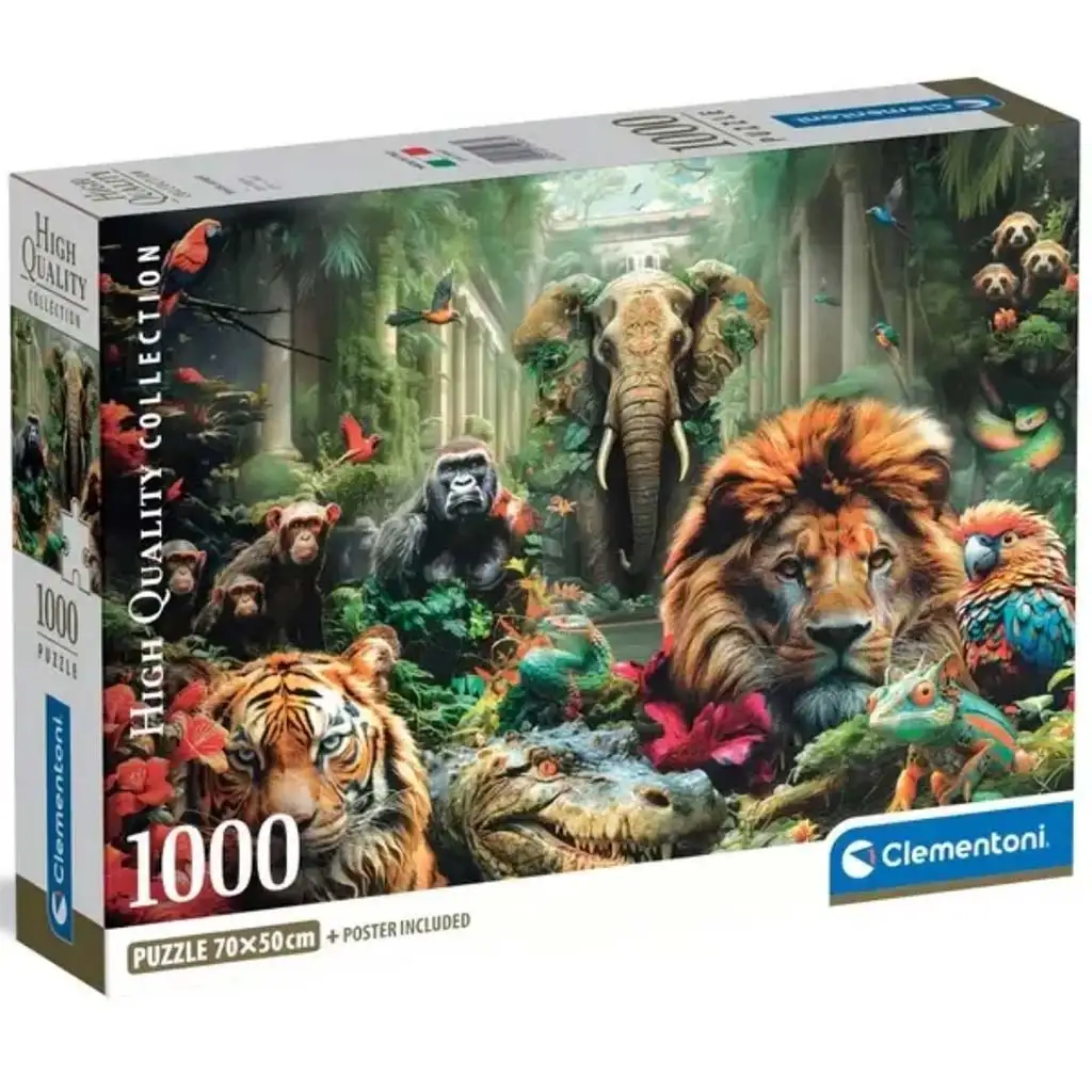 Misztikus dzsungel 1000 db-os HQC puzzle poszterrel - Clementoni kép 1