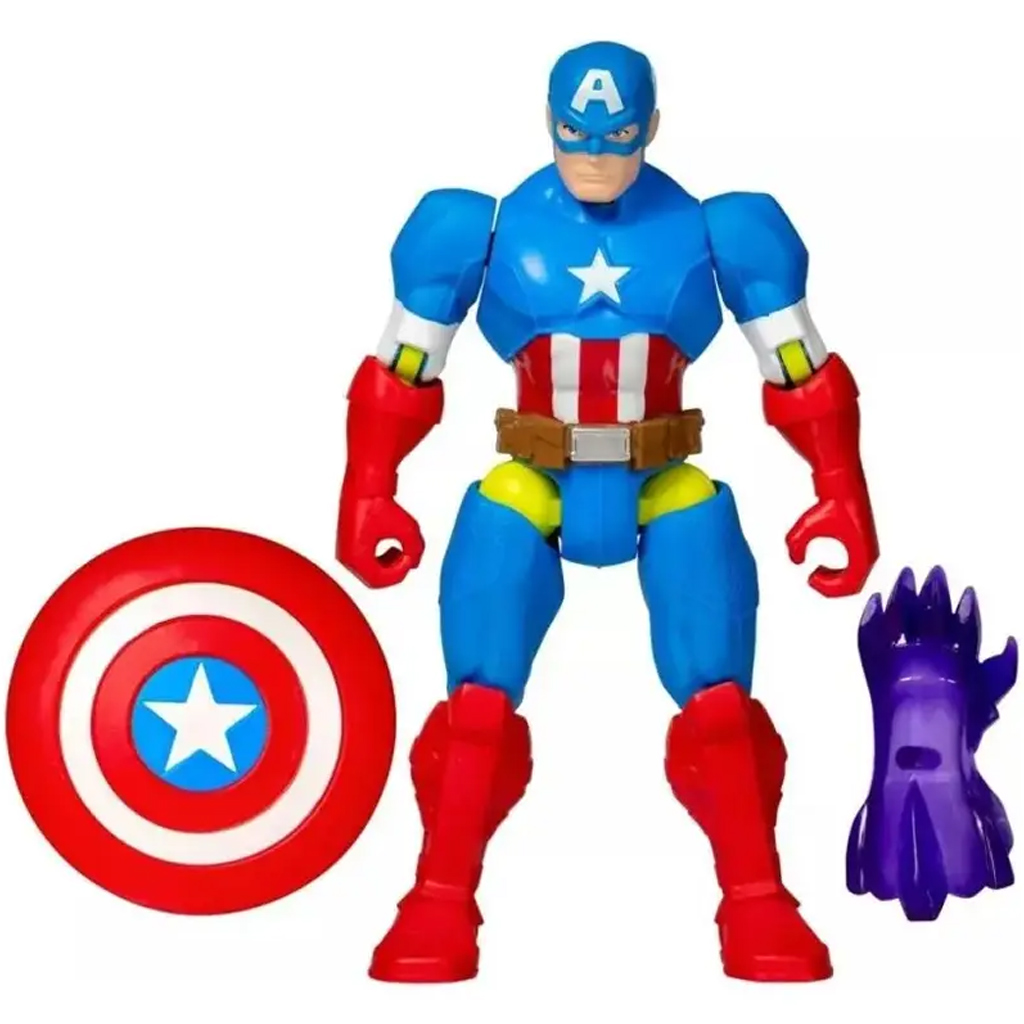 Marvel Mix Mashers: Avengers Kapitán Amerika figúrka s doplnkami - Hasbro kép 2