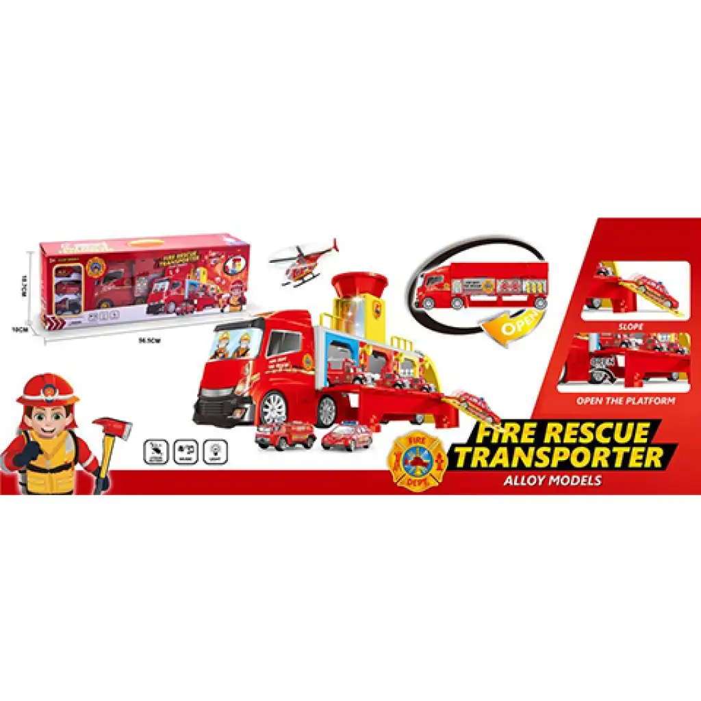 Konvertibilný hasičský kamión s funkciami