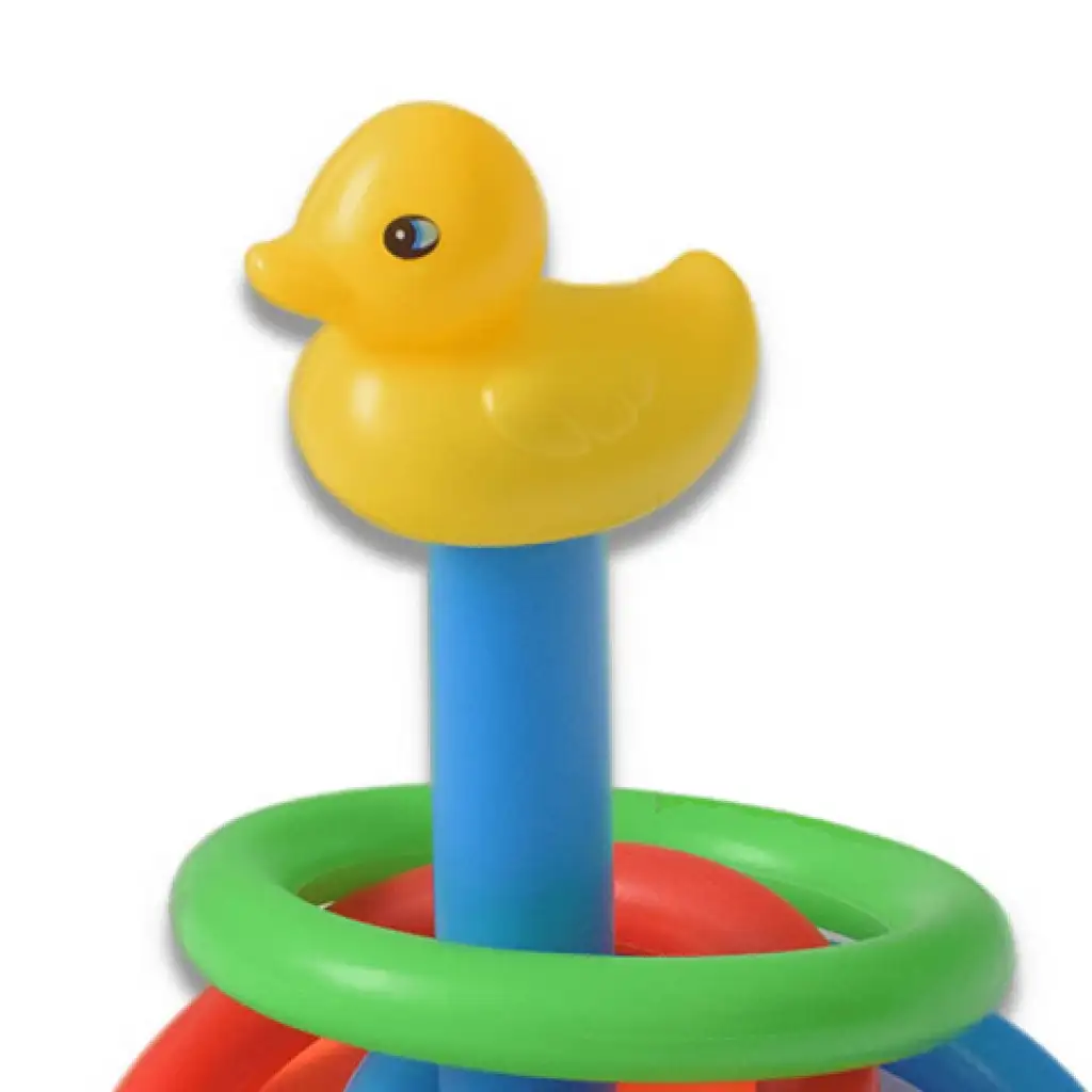 Színes kacsás karikadobáló játék szett kép 4