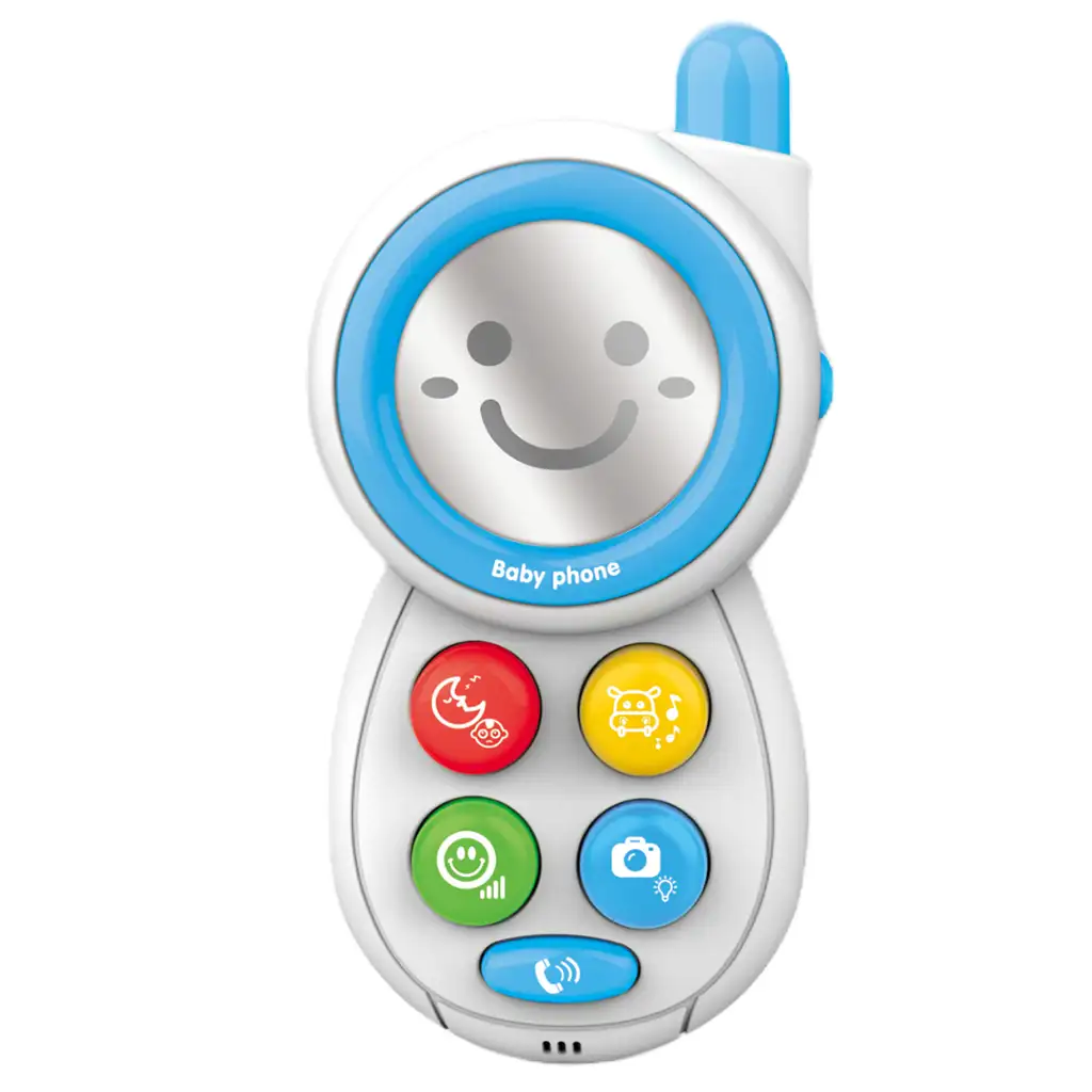 Music World: Modrý detský telefón so svetlom a zvukom kép 2