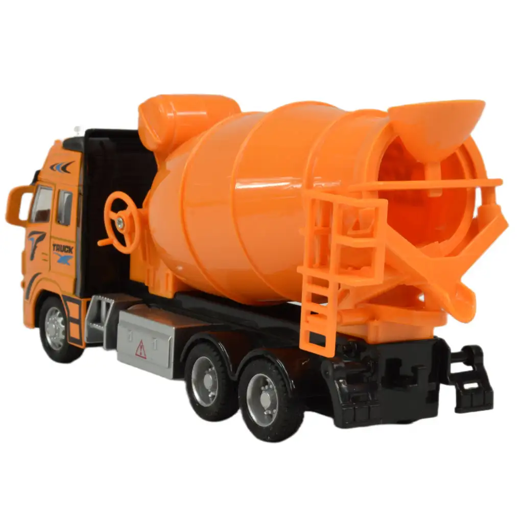 Alloy Car: Domiešavač betónu so zotrvačníkom, svetlom a zvukom v dvoch variantoch 19cm 1ks kép 9
