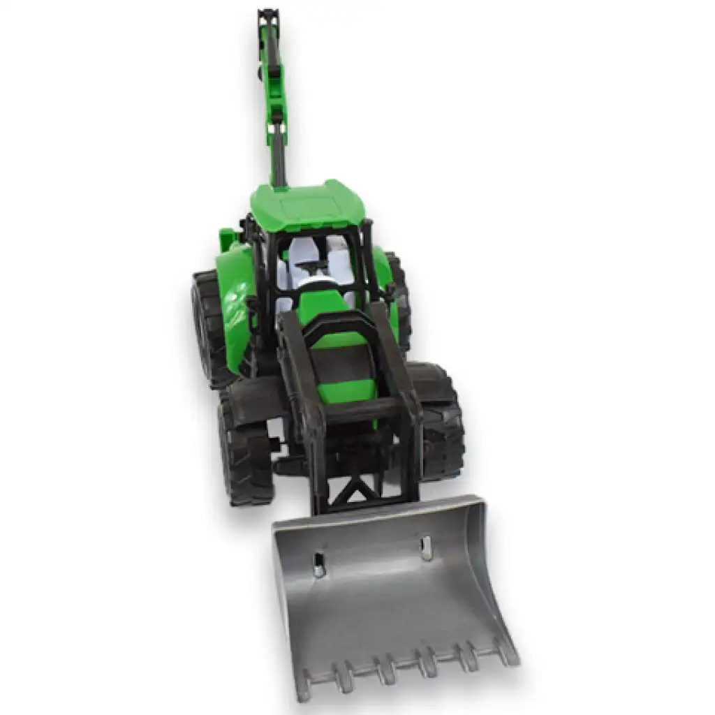 Farmer Truck: Zelený traktor-bager v dvoch verziách 39cm kép 2