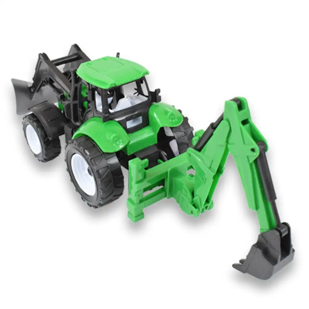 Farmer Truck: Zelený traktor-bager v dvoch verziách 39cm kép 5