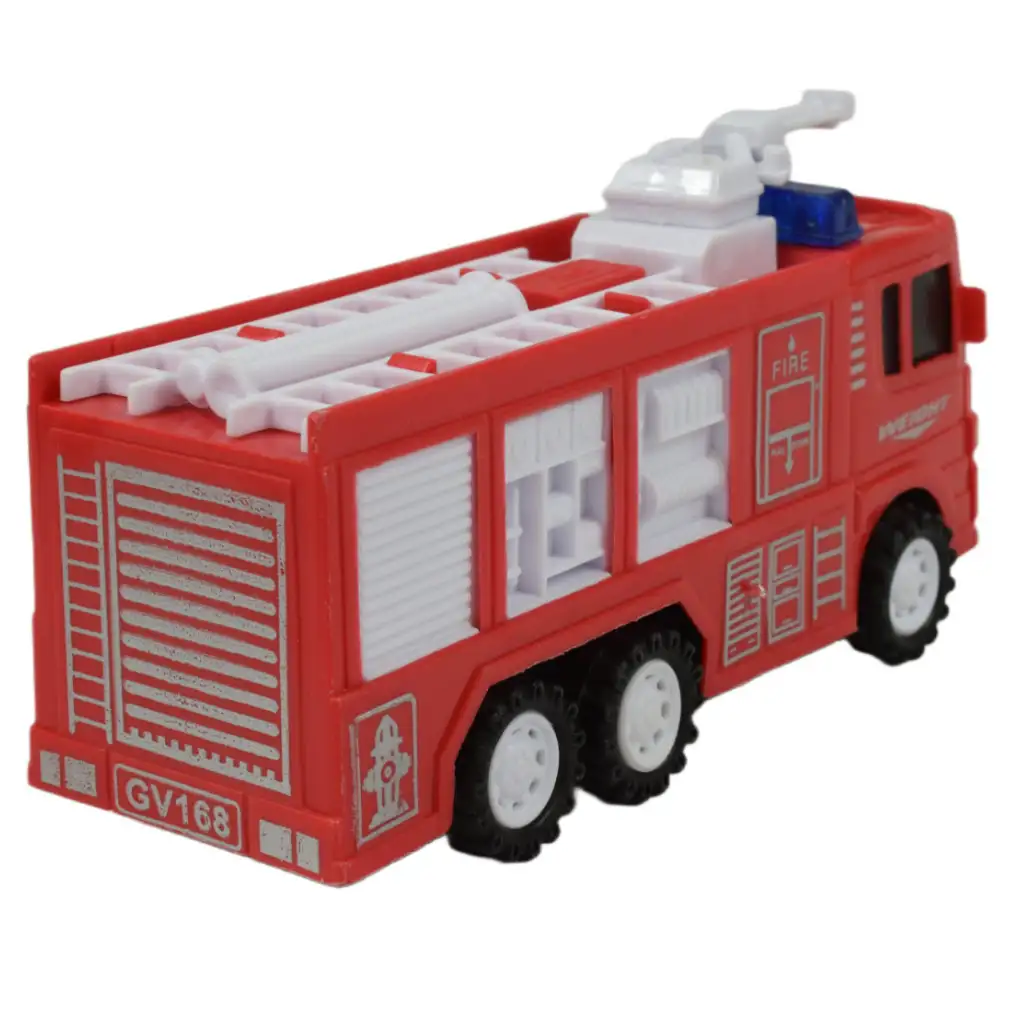 Fire Truck: Lendkerekes tűzoltóautó többféle változatban 13cm kép 5