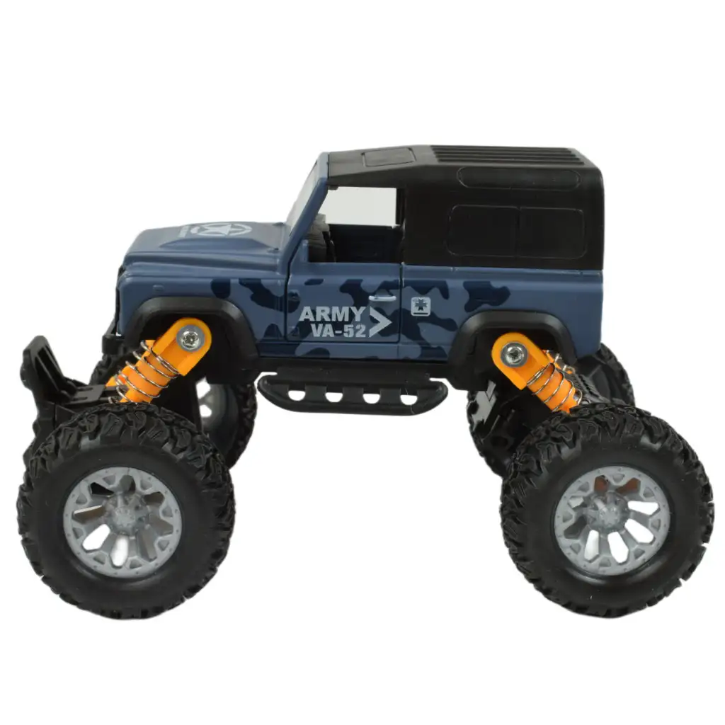 Big Foot Series: Lendkerekes offroad terepjáró autó gumiabroncsokkal 13cm kép 2