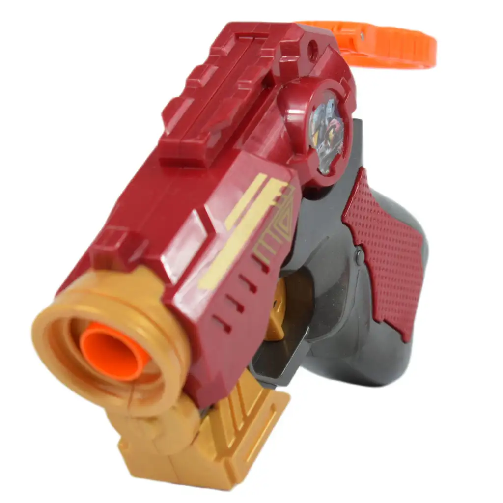 Cool Soft Bullet Gun: Kisméretű szivacslövő fegyver töltényekkel piros színben 14cm kép 2