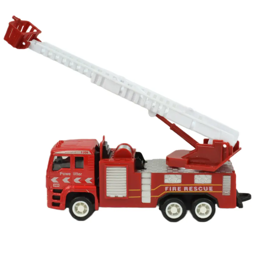 Fire Rescue Team: 4 kusová sada kovových hasičských áut. kép 9