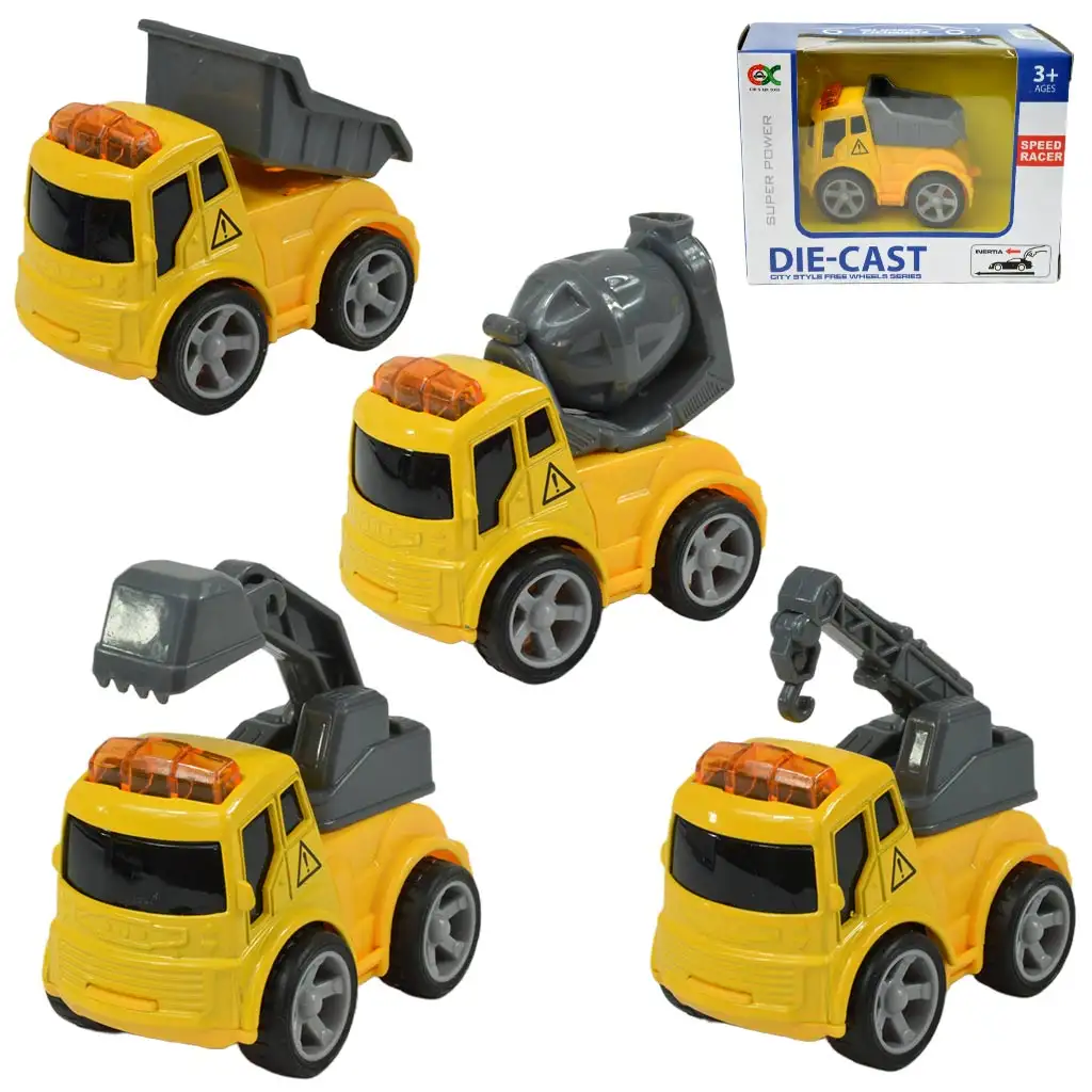 Die-Cast City Style: Munkagép kisautó többféle változatban 1db kép 1