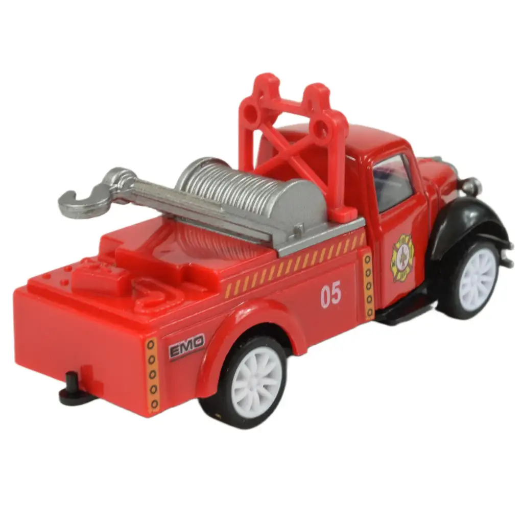 Speed Racer: Požiarny kamión s kolesami viacerých typov 7cm 1ks kép 3