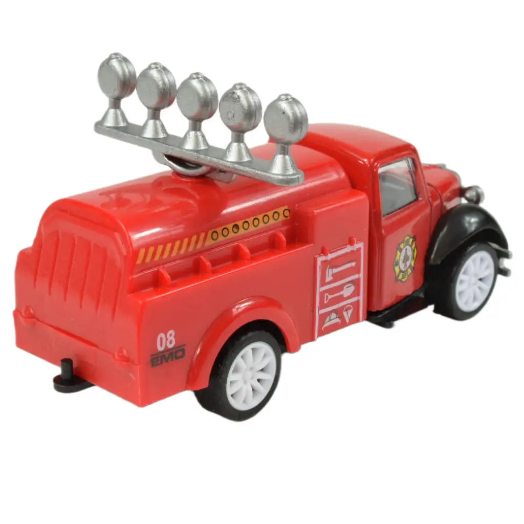 Speed Racer: Požiarny kamión s kolesami viacerých typov 7cm 1ks kép 5