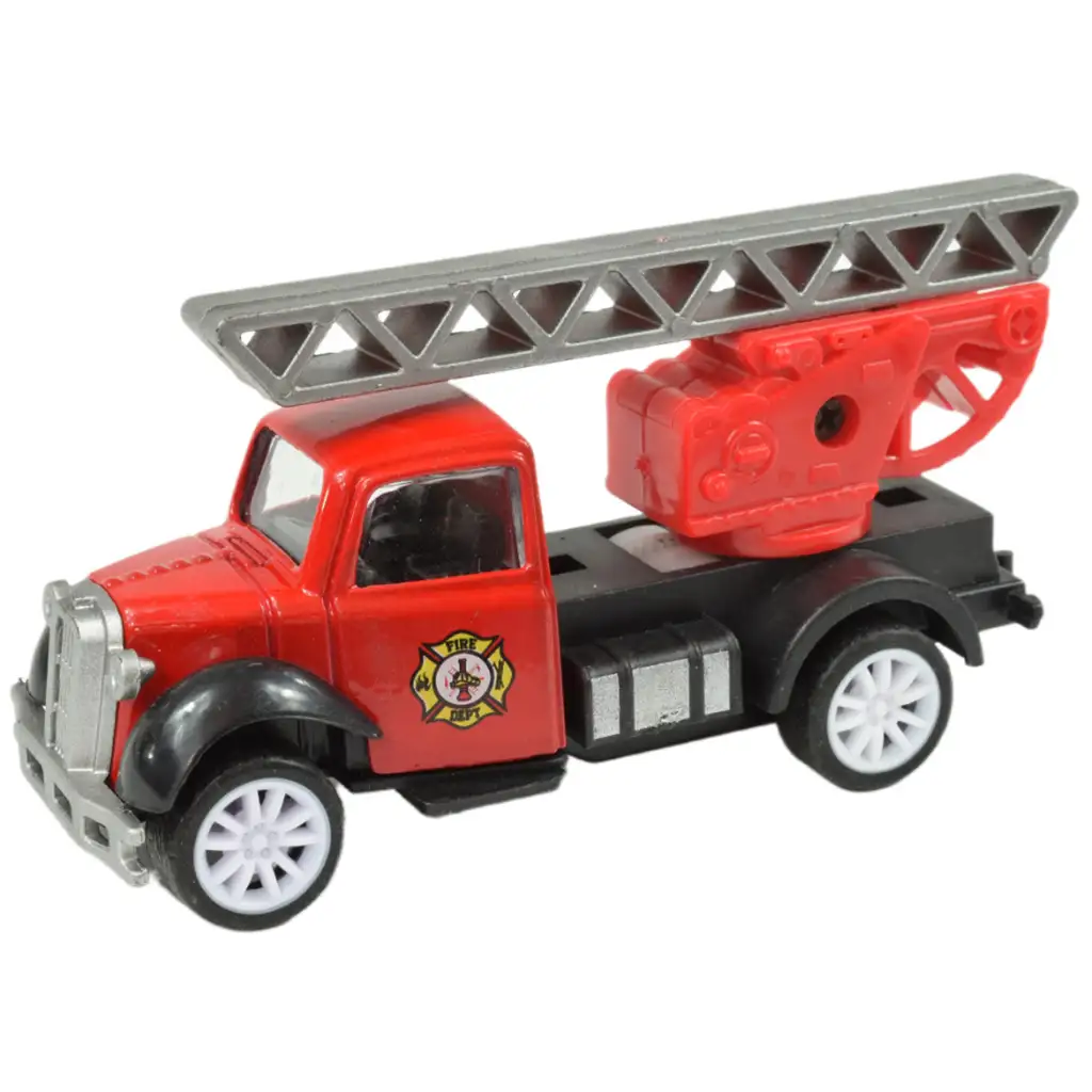 Speed Racer: Požiarny kamión s kolesami viacerých typov 7cm 1ks kép 6