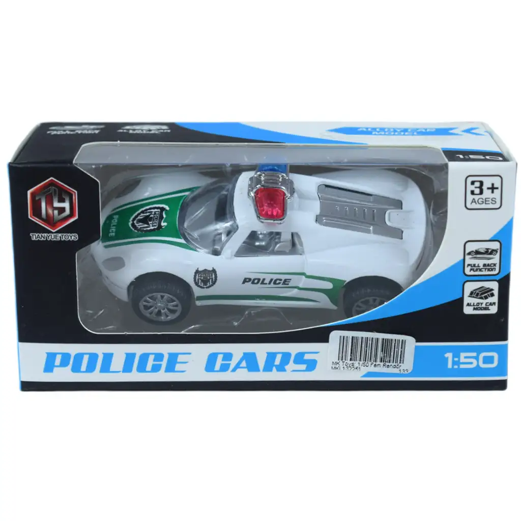 Police Cars: Kovové policajné autá súprava v rôznych variantoch 1/50 1ks kép 10