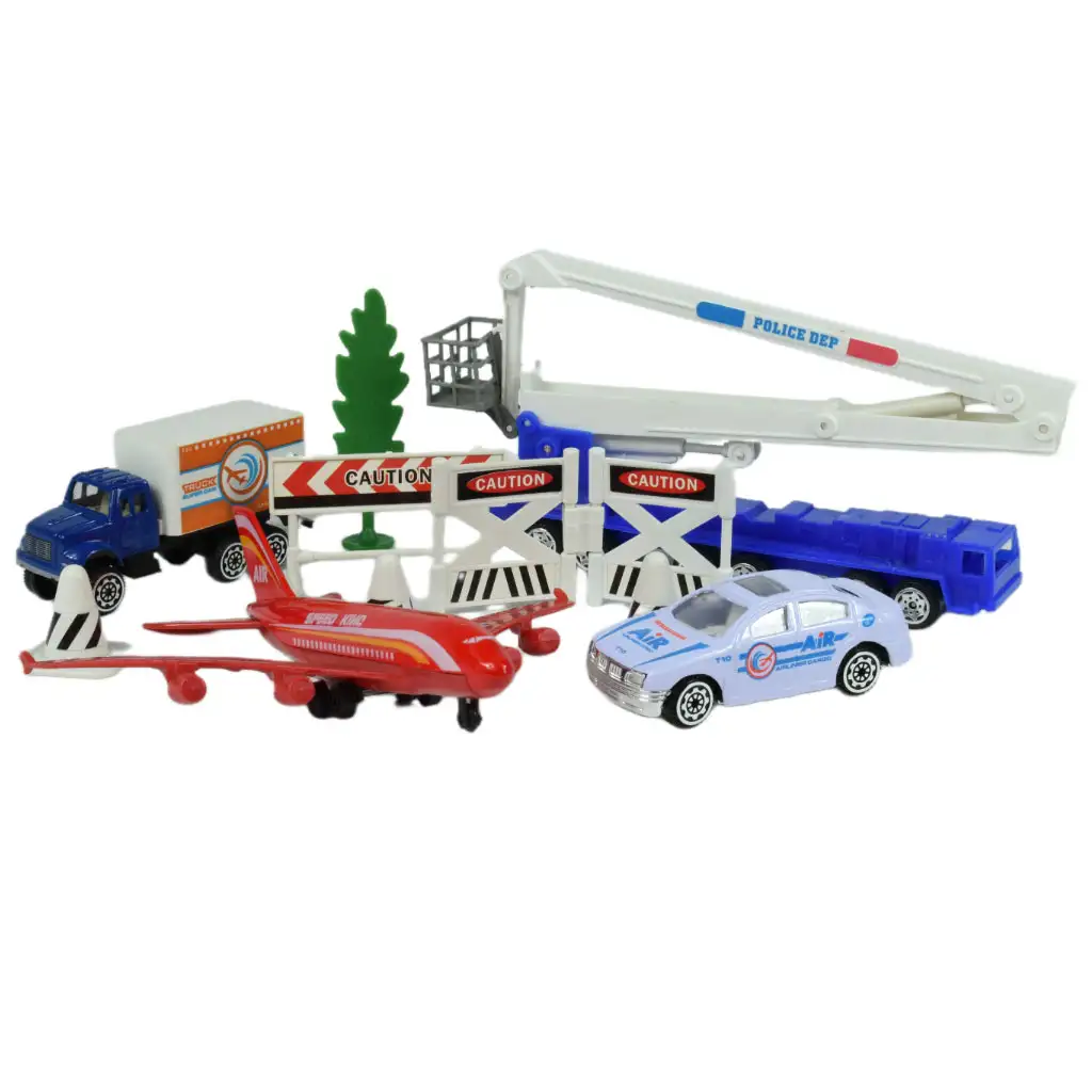 Aircraft: Letisková hračkárska sada s vozidlami, lietadlom a doplnkami v dvoch variantoch. kép 2