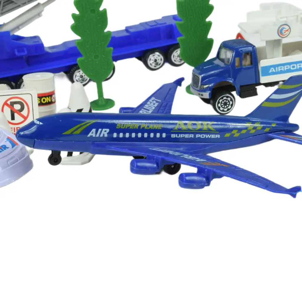 Aircraft: Letisková hračkárska sada s vozidlami, lietadlom a doplnkami v dvoch variantoch. kép 7