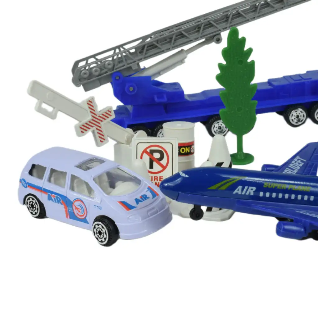 Aircraft: Letisková hračkárska sada s vozidlami, lietadlom a doplnkami v dvoch variantoch. kép 8