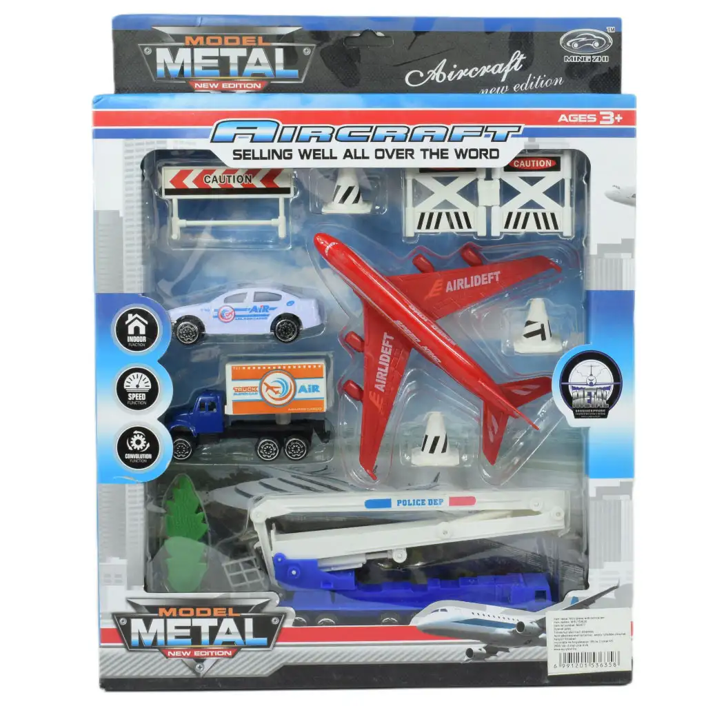 Aircraft: Letisková hračkárska sada s vozidlami, lietadlom a doplnkami v dvoch variantoch. kép 10