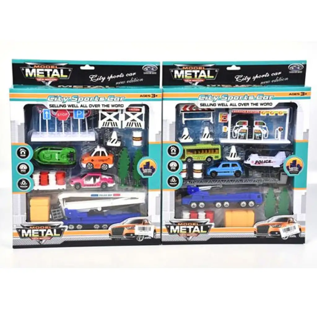 Dopravná herná súprava s vozidlami a doplnkami, rôzne varianty