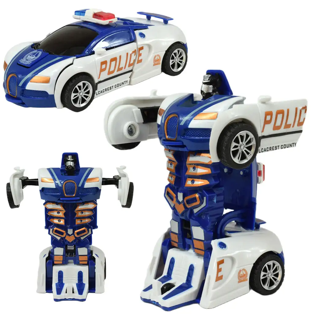 Model auta: Transformovateľný Bugatti Veyron s kolesami na pružinách v rôznych variantoch, 13 cm, 1 ks kép 4