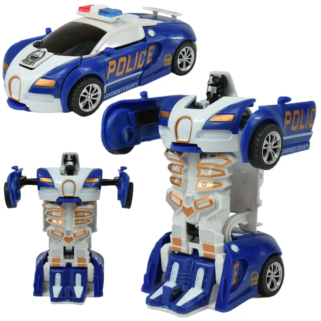 Model auta: Transformovateľný Bugatti Veyron s kolesami na pružinách v rôznych variantoch, 13 cm, 1 ks kép 3