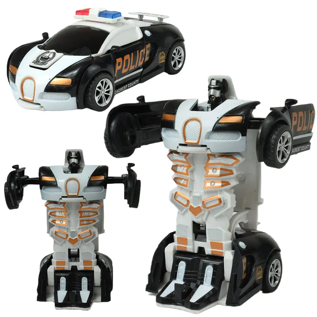 Model auta: Transformovateľný Bugatti Veyron s kolesami na pružinách v rôznych variantoch, 13 cm, 1 ks kép 2