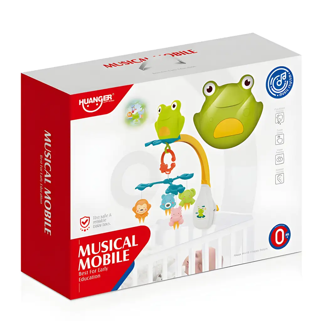 Music World: Veselý Breki postieľkový mobil s hudbou kép 4