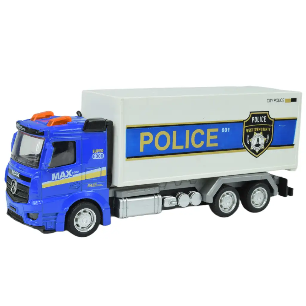 Police Cars: Policajný nákladiak s lietajúcimi kolesami v rôznych variantoch 19cm kép 4