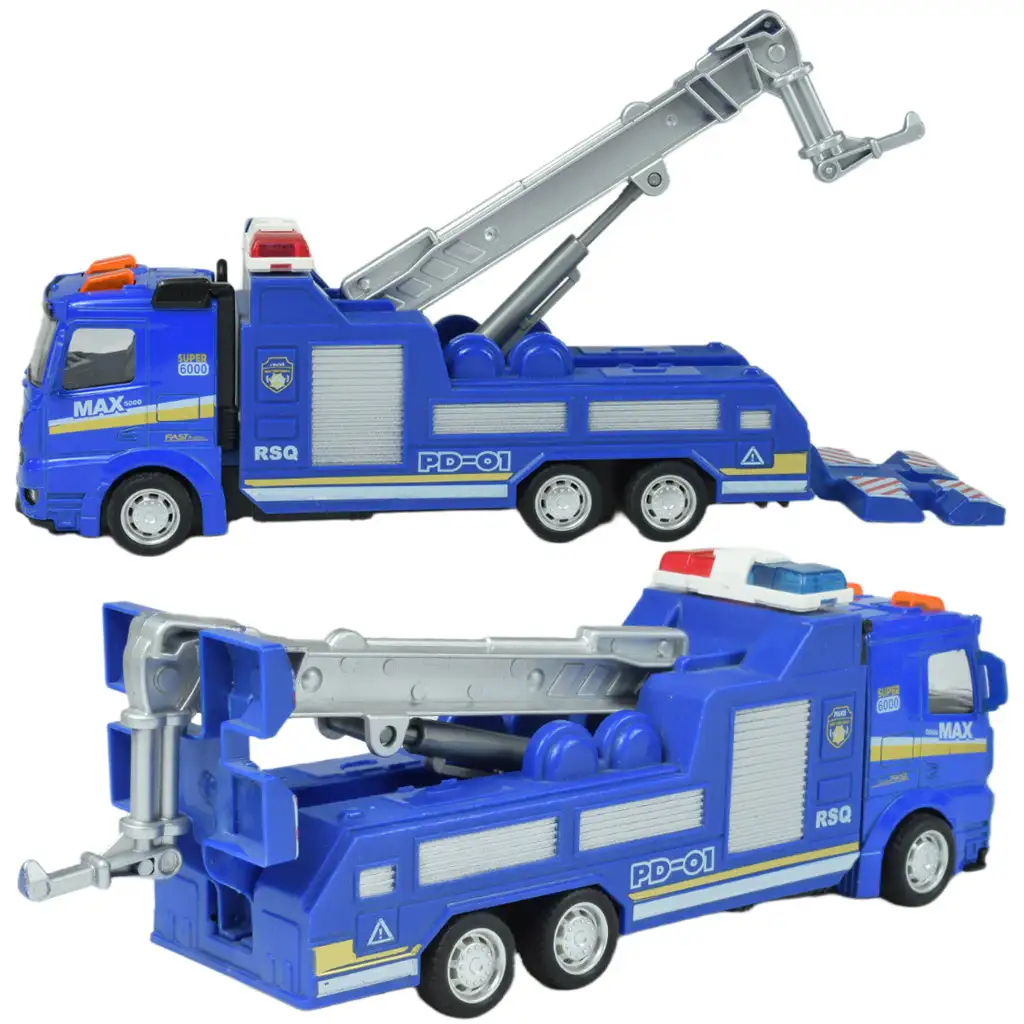 Police Cars: Policajný nákladiak s lietajúcimi kolesami v rôznych variantoch 19cm kép 7