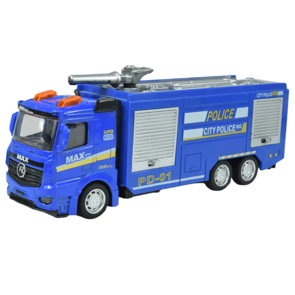 Police Cars: Policajný nákladiak s lietajúcimi kolesami v rôznych variantoch 19cm kép 2