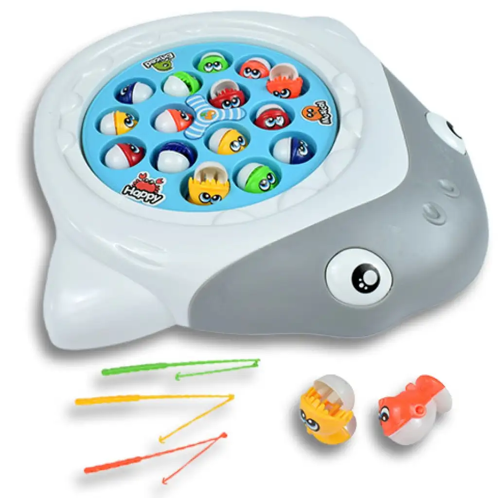 BabyFish: Žralok - Elektrická otáčajúca sa rybárska hračka so zvukom