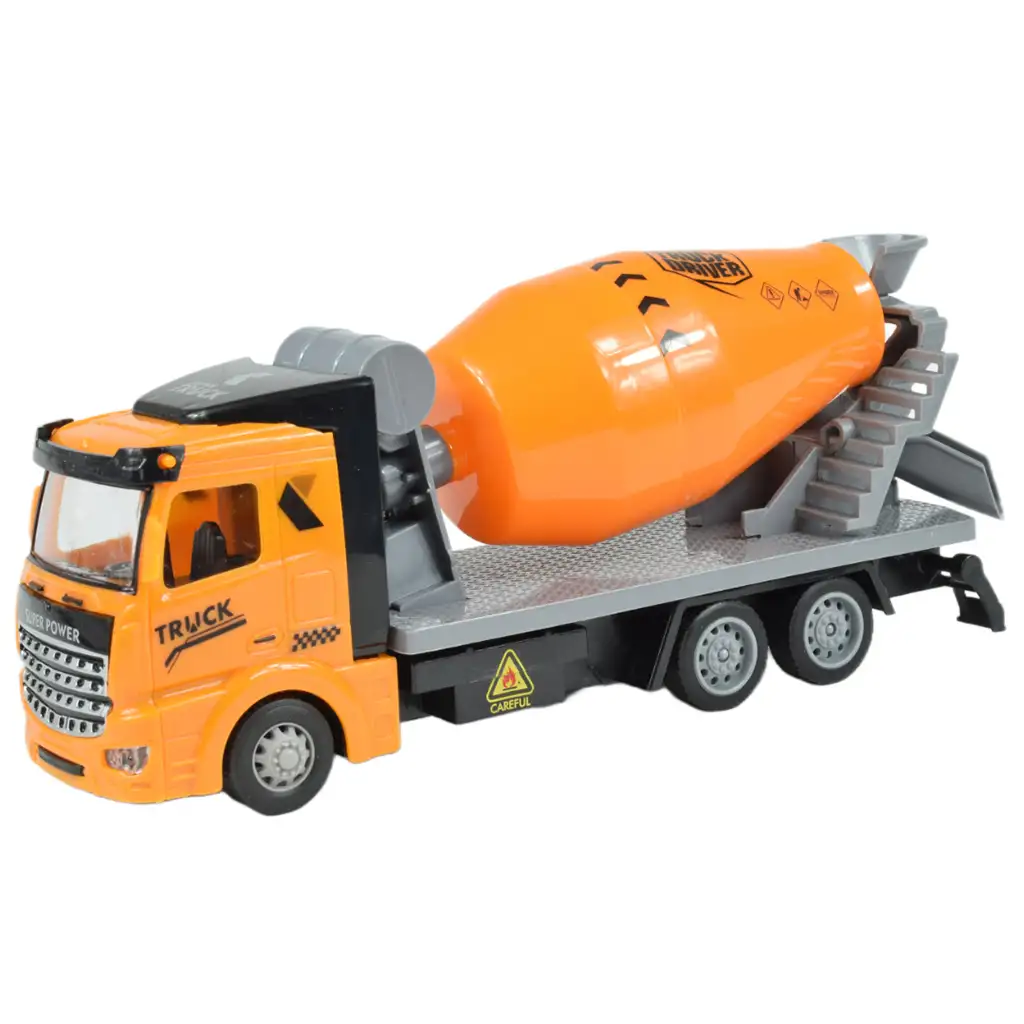 Vodič nákladného auta: Sada troch stavebných nákladných áut s prívesom, 19 cm. kép 3