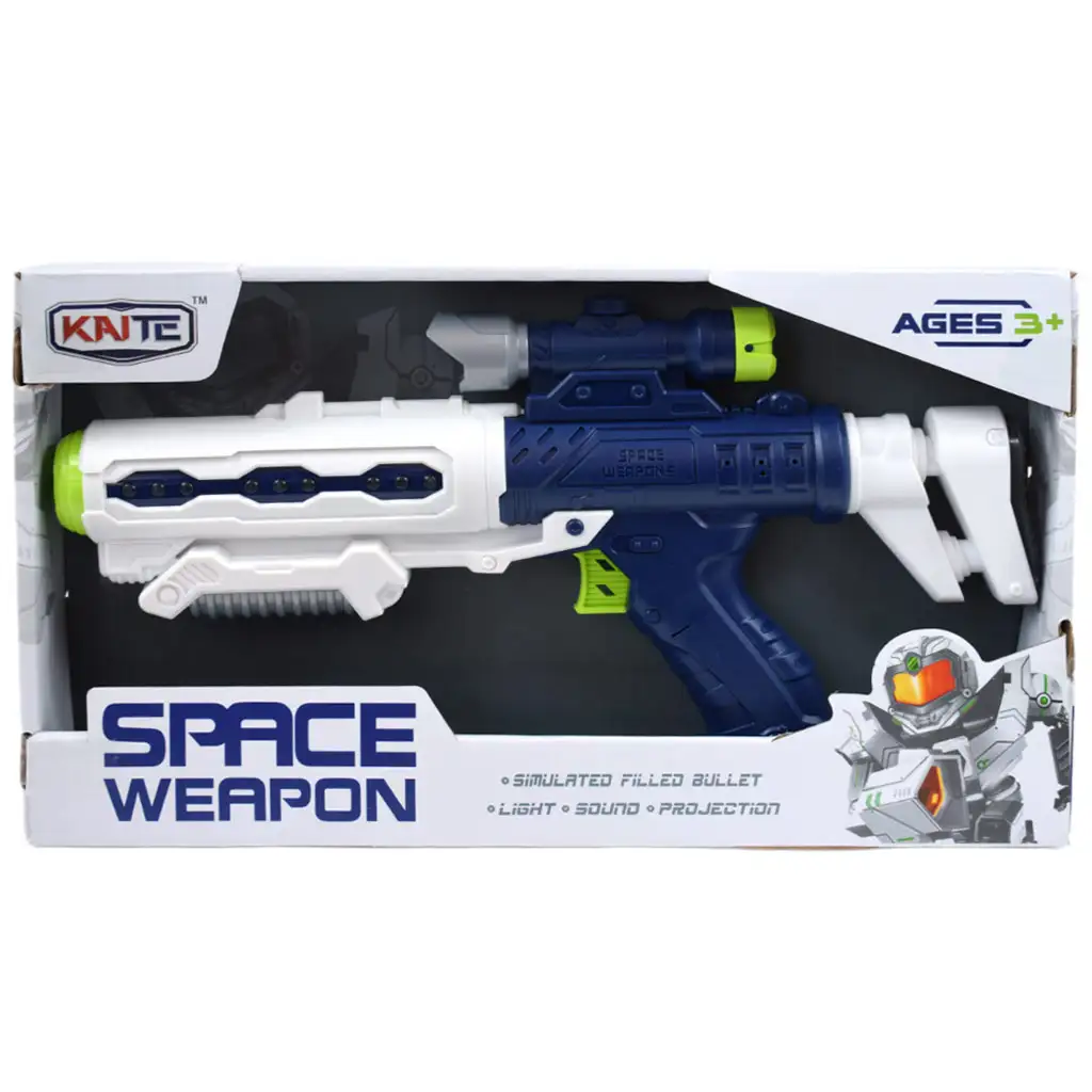 Space Weapon: Projektoros űrfegyver fénnyel és hanggal 34cm kép 6