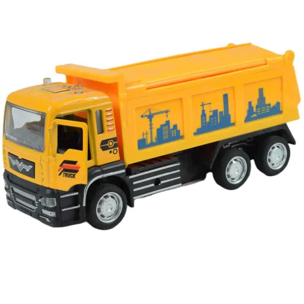 City Truck: Stavebný nákladný automobil na ťahanie v dvoch variantoch 14cm kép 2