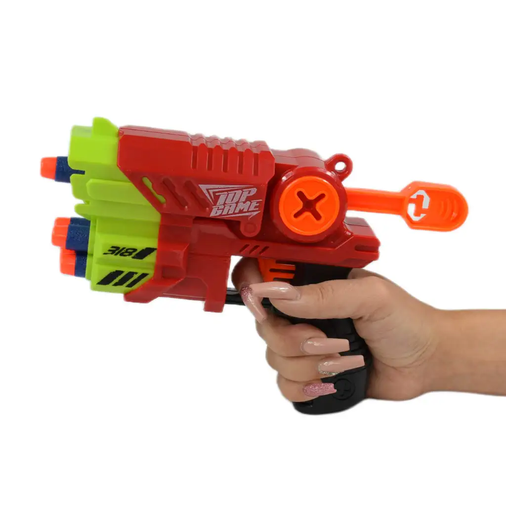 Air Blaster: EVA szivacslövő fegyver céltáblával és töltényekkel 19x14cm kép 6