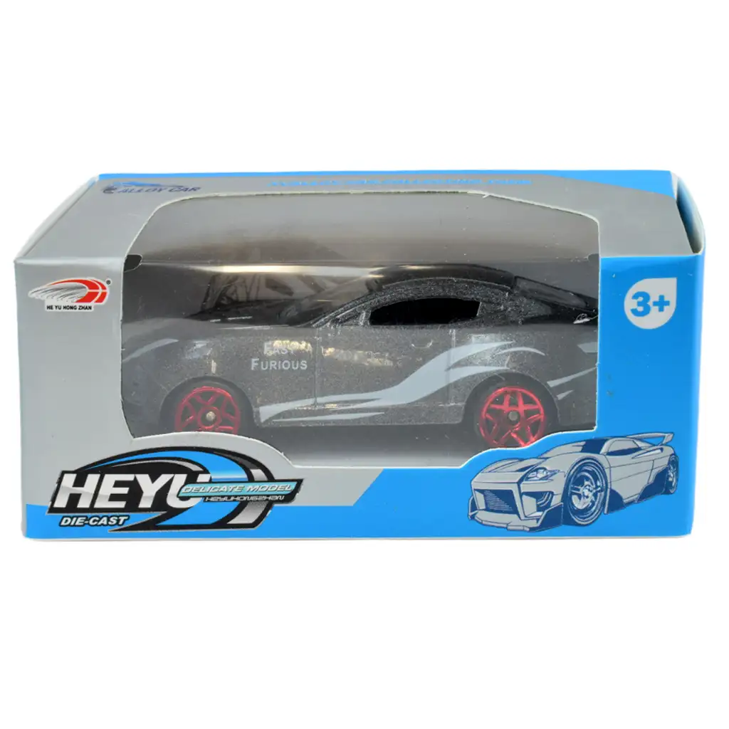 Die-Cast: Kovy športové auto v rôznych variantoch 1/64 1ks kép 6