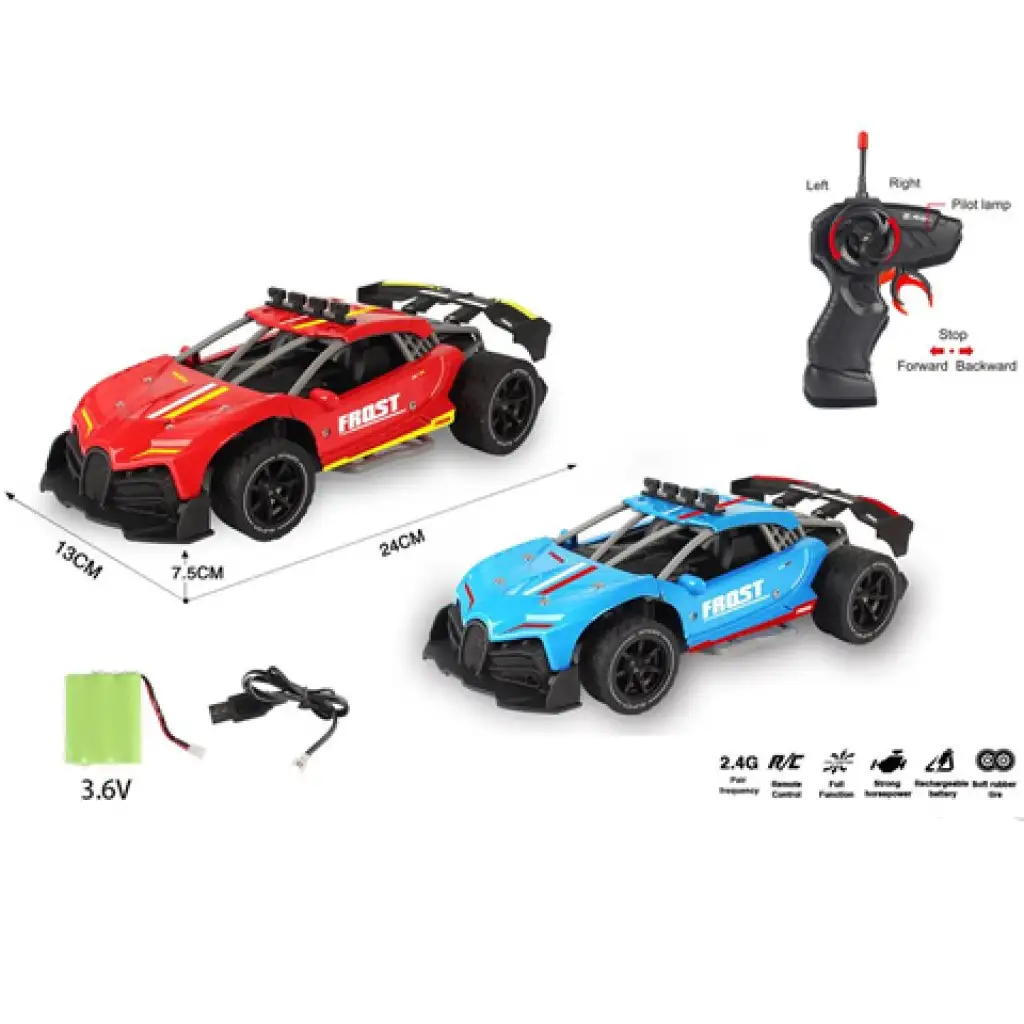 Távirányítós RC sportautó kétféle változatban 1/16 2,4GHz kép 1
