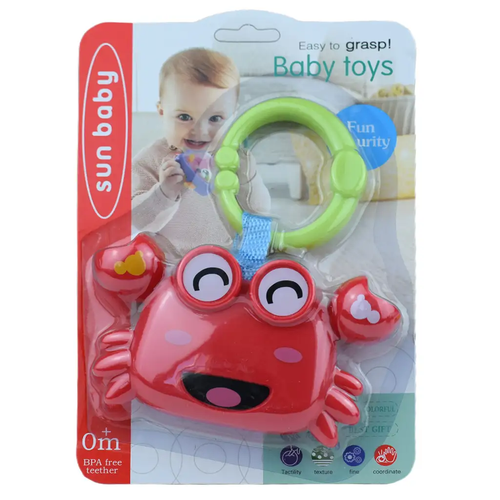 Sun Baby: Veselá rakovina bábika chrastítko kép 3