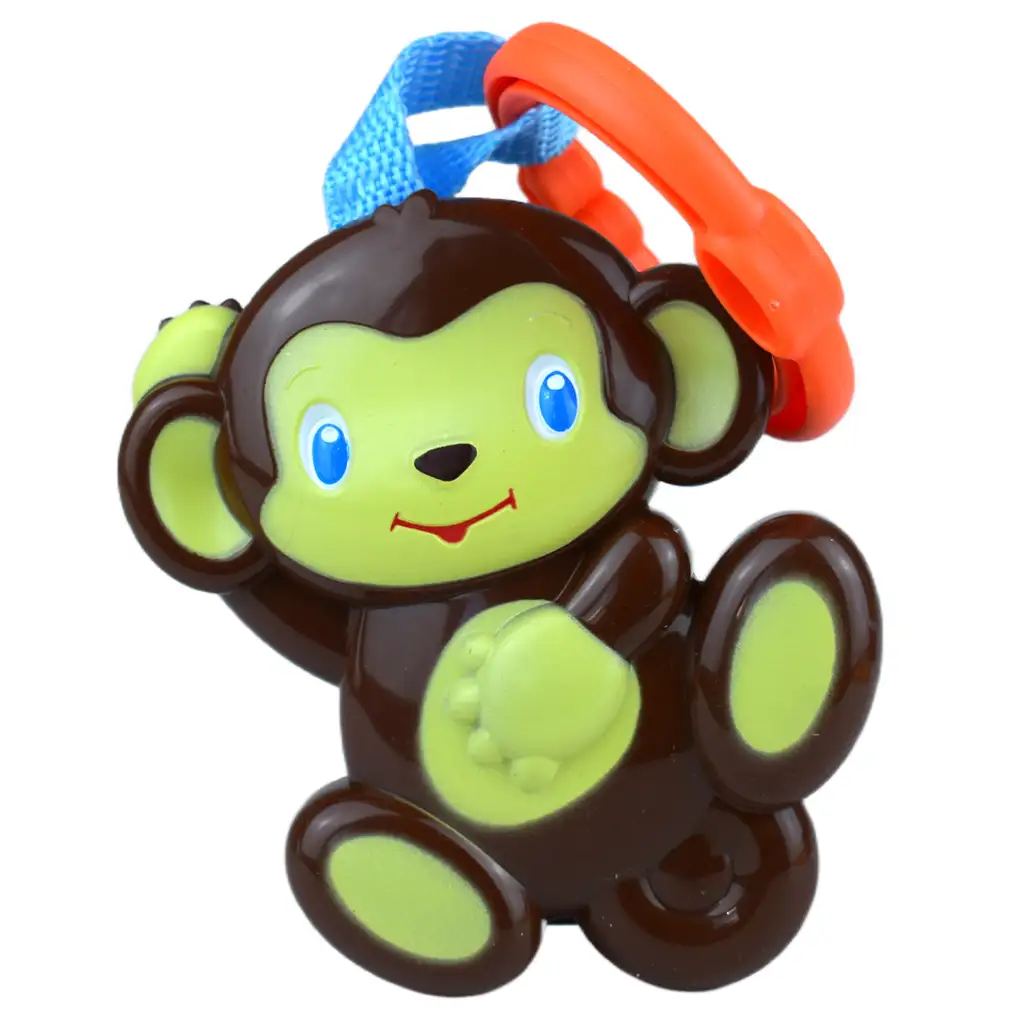 Sun Baby: Veselá opica bábika s chrastítkom kép 2