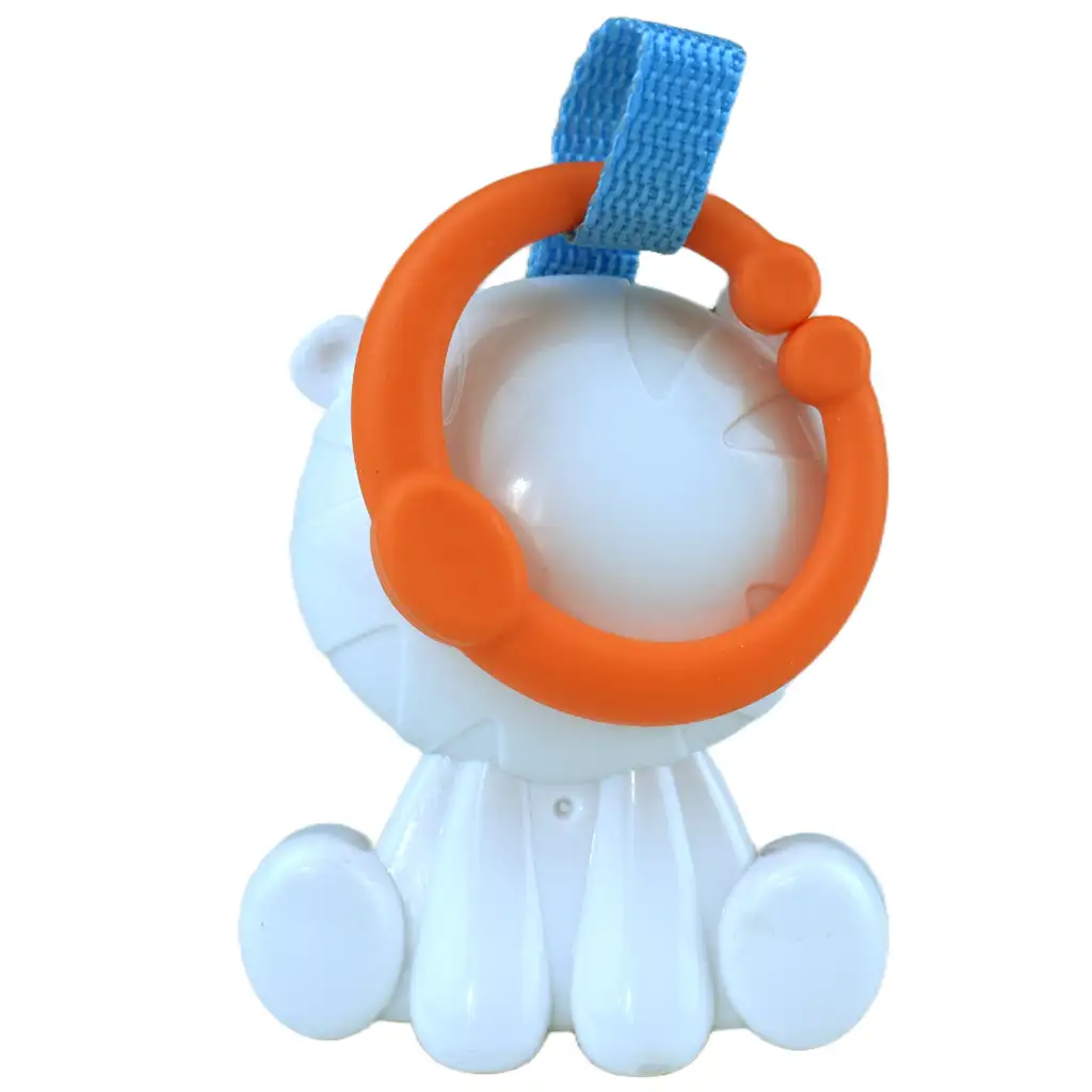 Sun Baby: Veselý biely tiger bábätko s chrastítkom kép 3