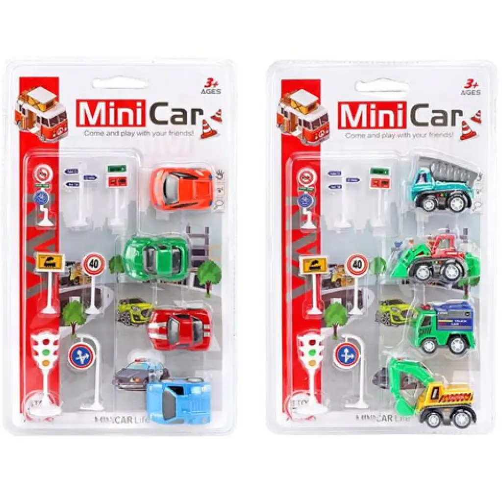 Mini Car: Set autíčok 4 dielny set vo dvoch variantoch