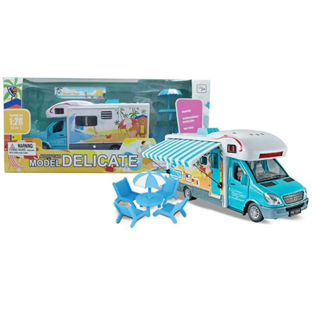 Zaťahovacie modré autíčko Delicate 1/28 kép 1