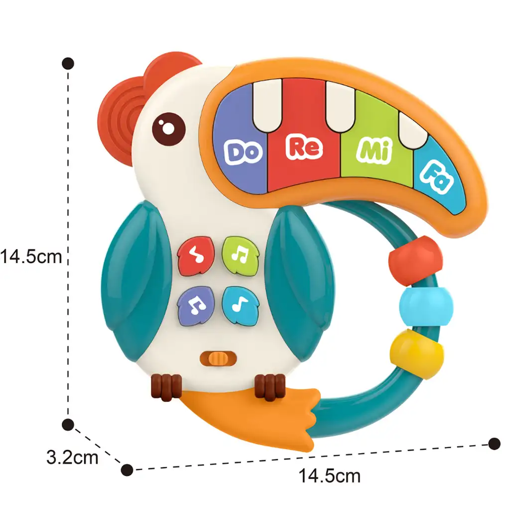 Music World: Hudobný tukan na klavíri 14cm kép 3