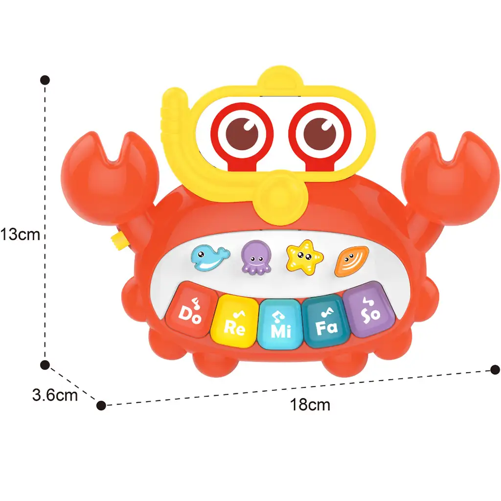 Music World: Veselý hrajúci rak na klavíri kép 3