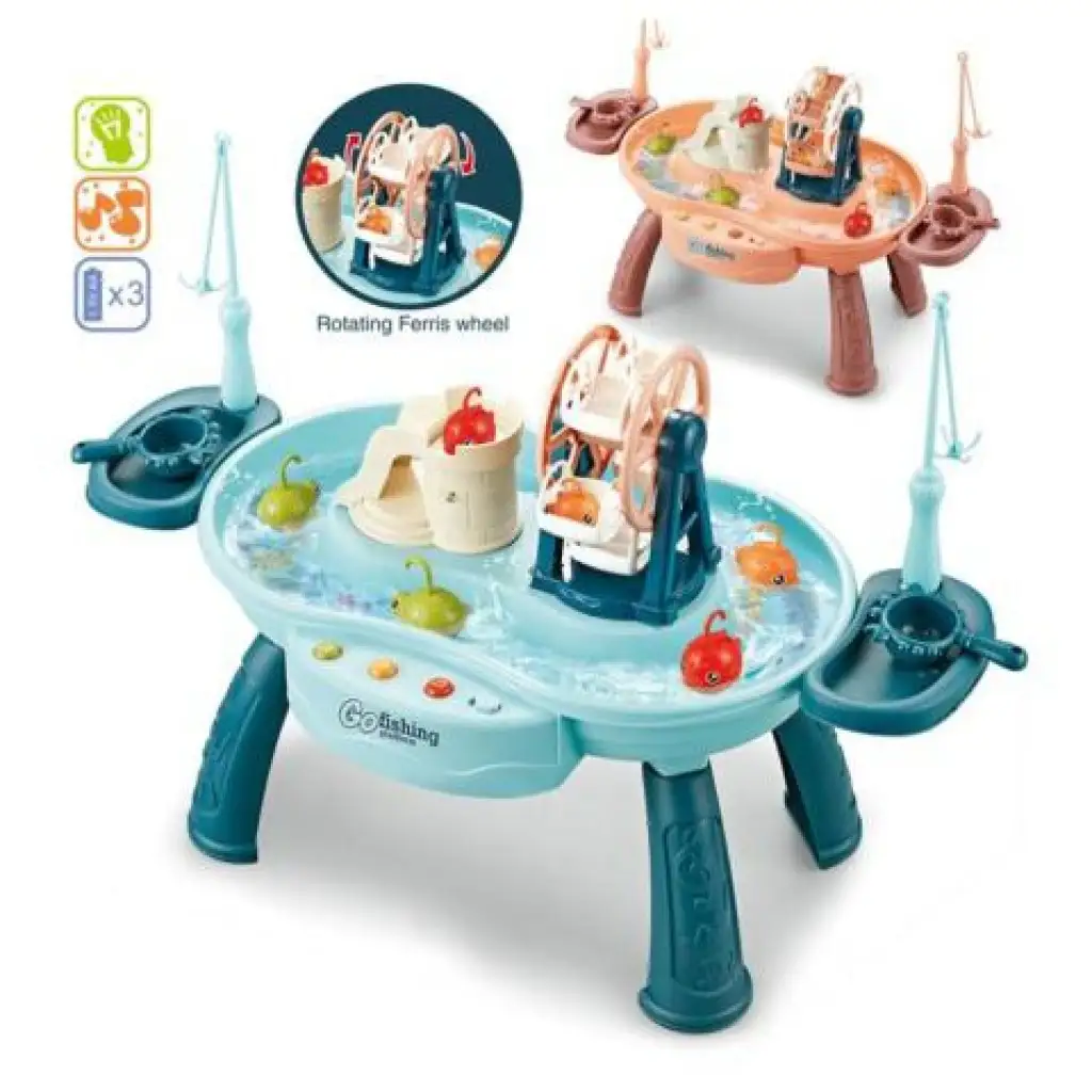 Smer Rybárčiť! rybárska hra s bazénom, vodným kolotočom a zvukom kép 9