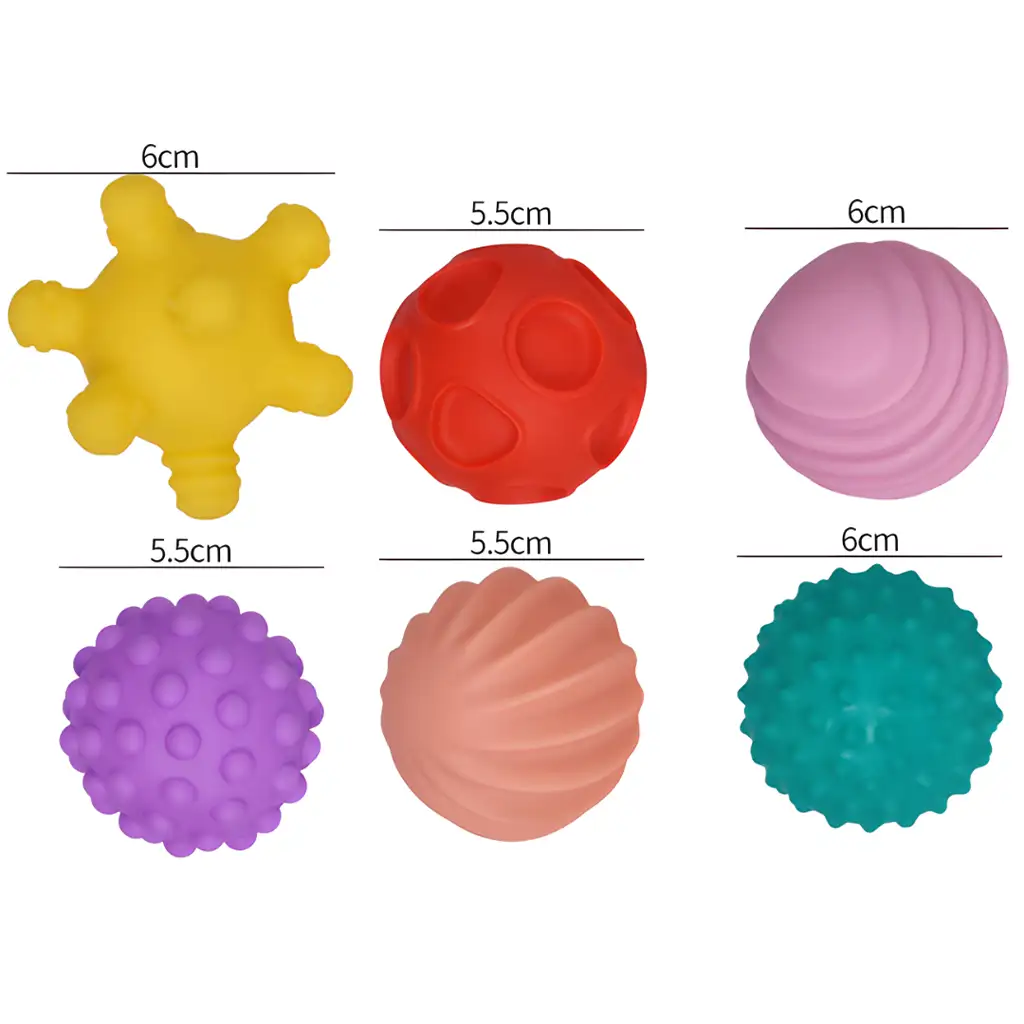 Touchball: Sada 6 lôpt na rozvoj hmatu kép 2